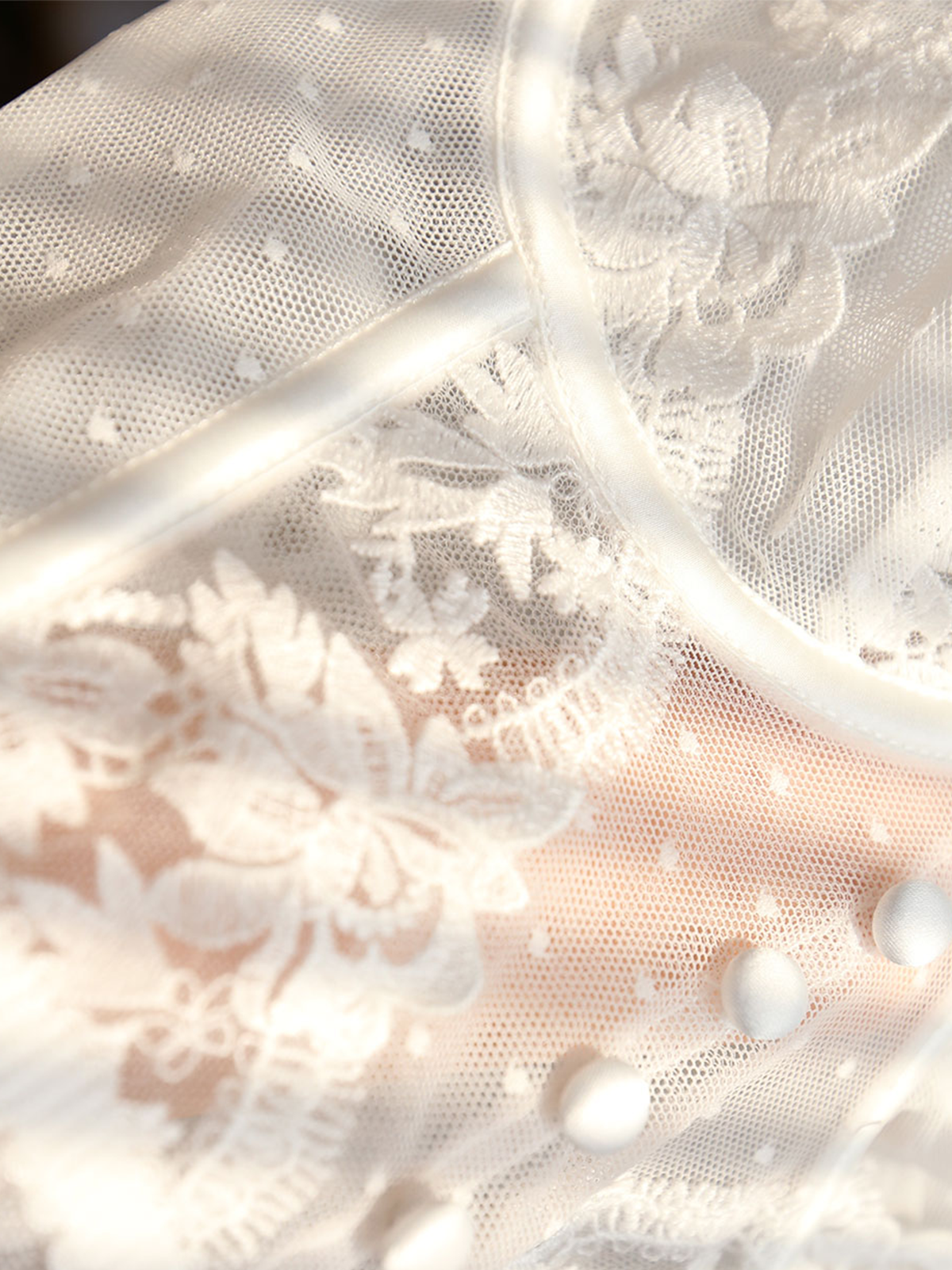 Floral Lace Mesh Corset Bustier Crop Top