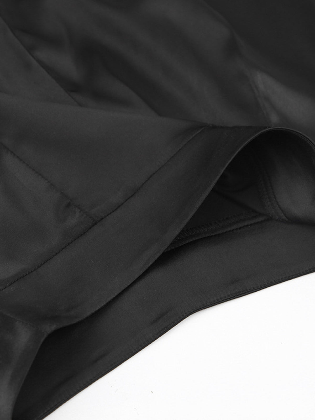 Relaxed Satin Wide-Leg Trousers