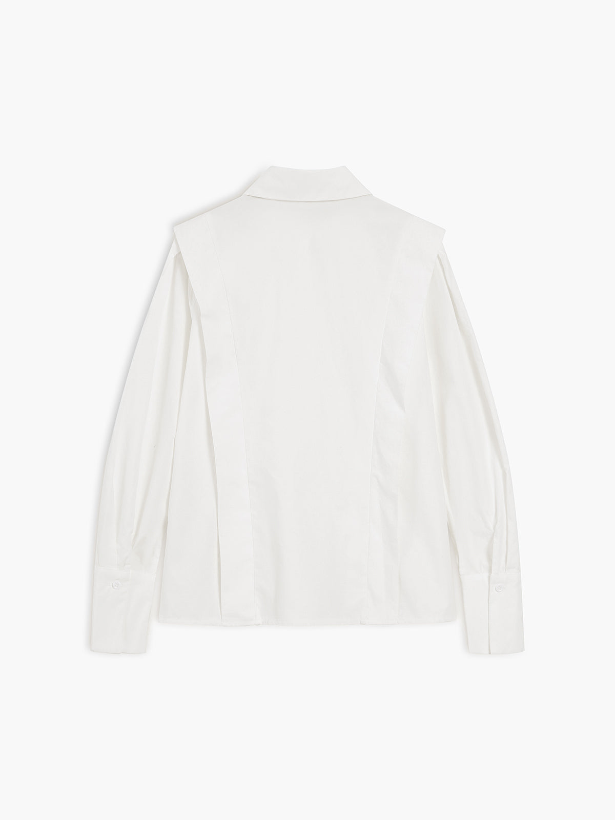 Oversized Cotton Collared Button-Up Shirt