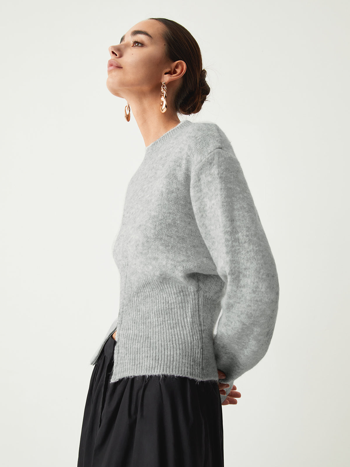 Soft Knit Half-Zip Pullover Sweater