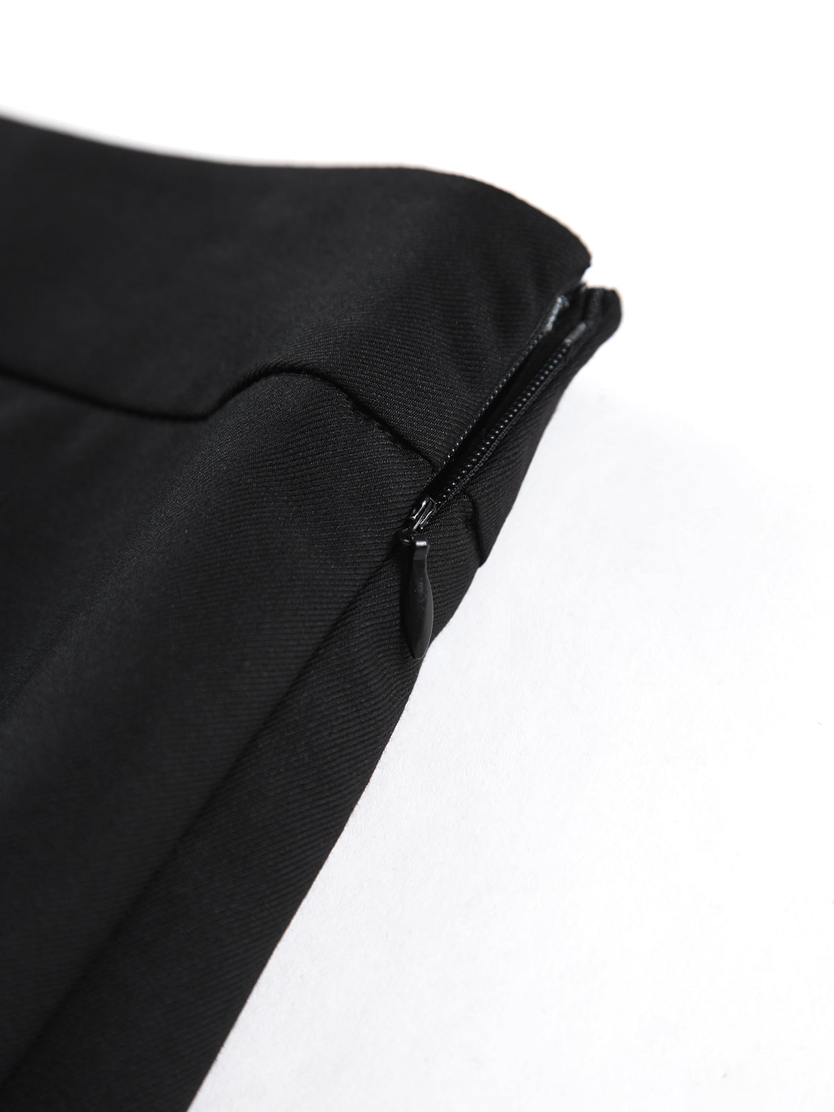 Contrast Panel Pleated Midi Skirt
