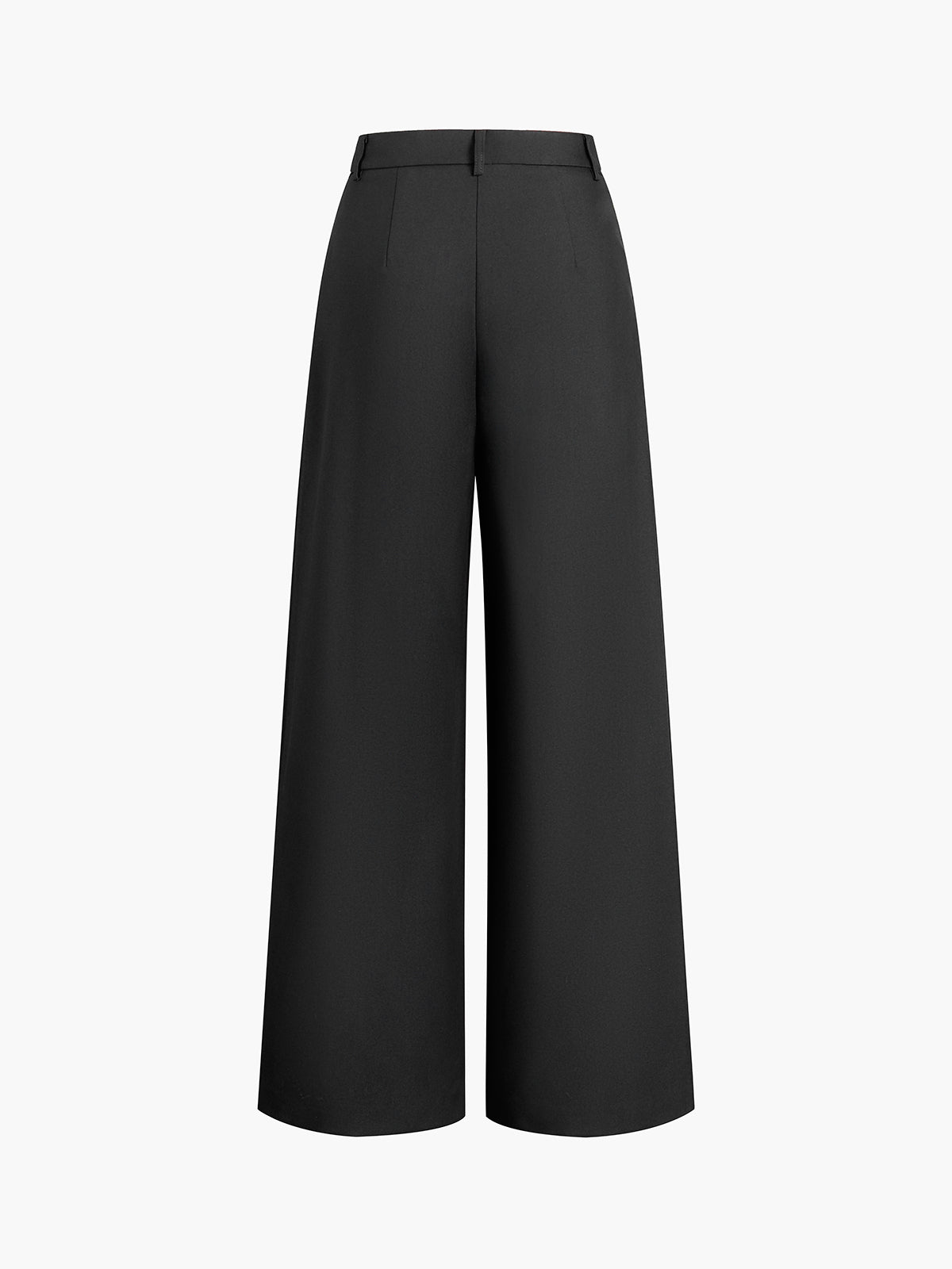 Tailored Wide Leg Woven Trousers