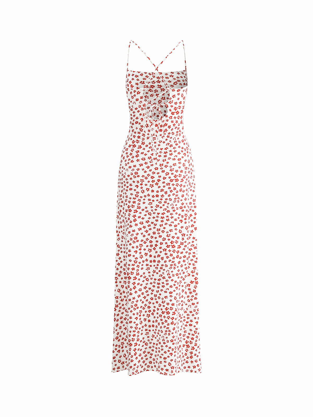 Floral Crisscross Back Maxi Sundress