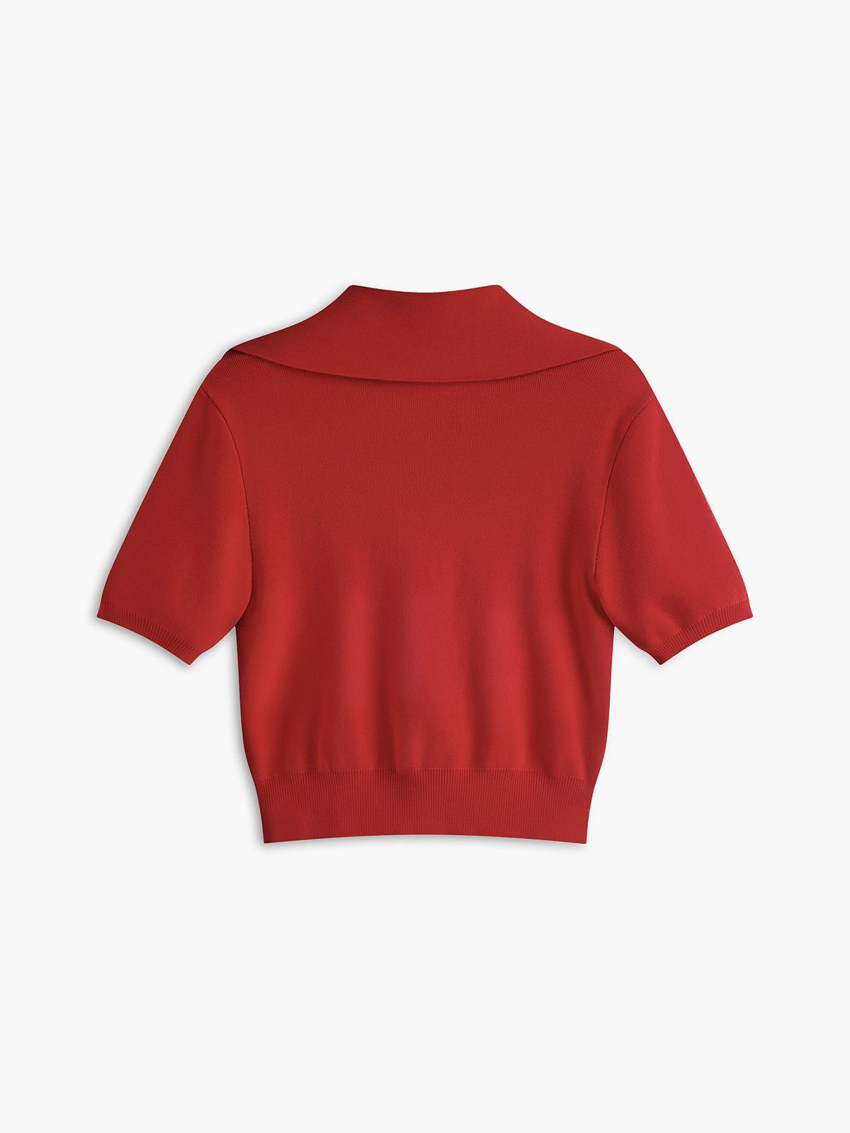 Minimalist V-Neck Slim Fit Knit Crop Top