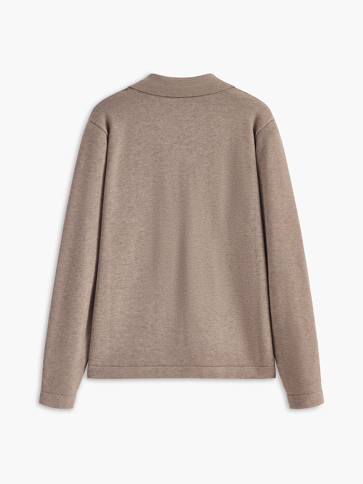 Relaxed Collared Knit Pullover Sweater