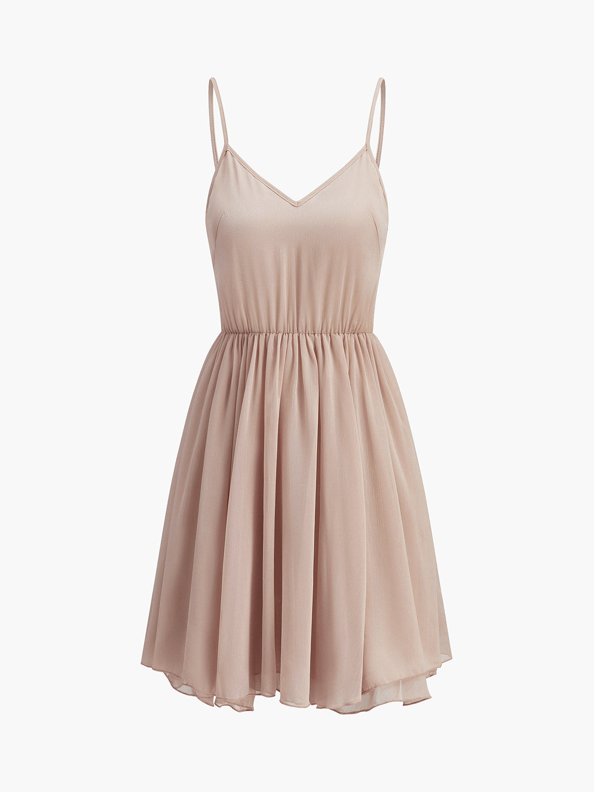 Layered Chiffon Cape Mini Dress