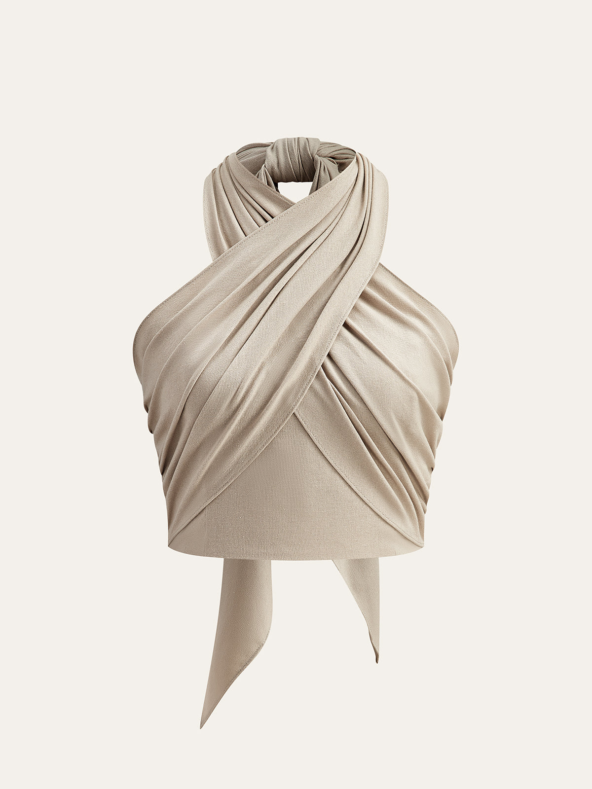 Crisscross Halter Neck Tank Top