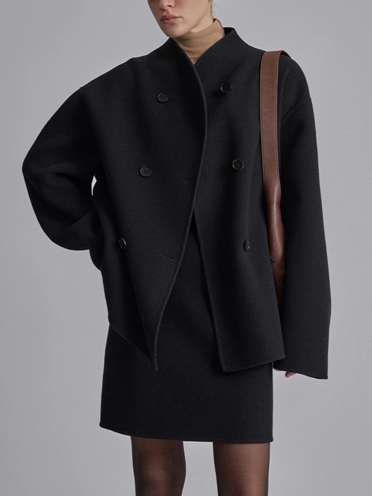 Relaxed Button-Front Utility Jacket