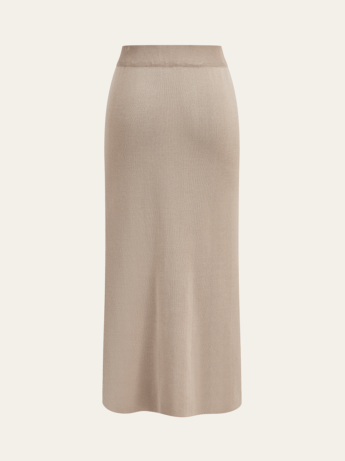 Metal Button Knit Cardigan & Midi Skirt Co-Ord Set