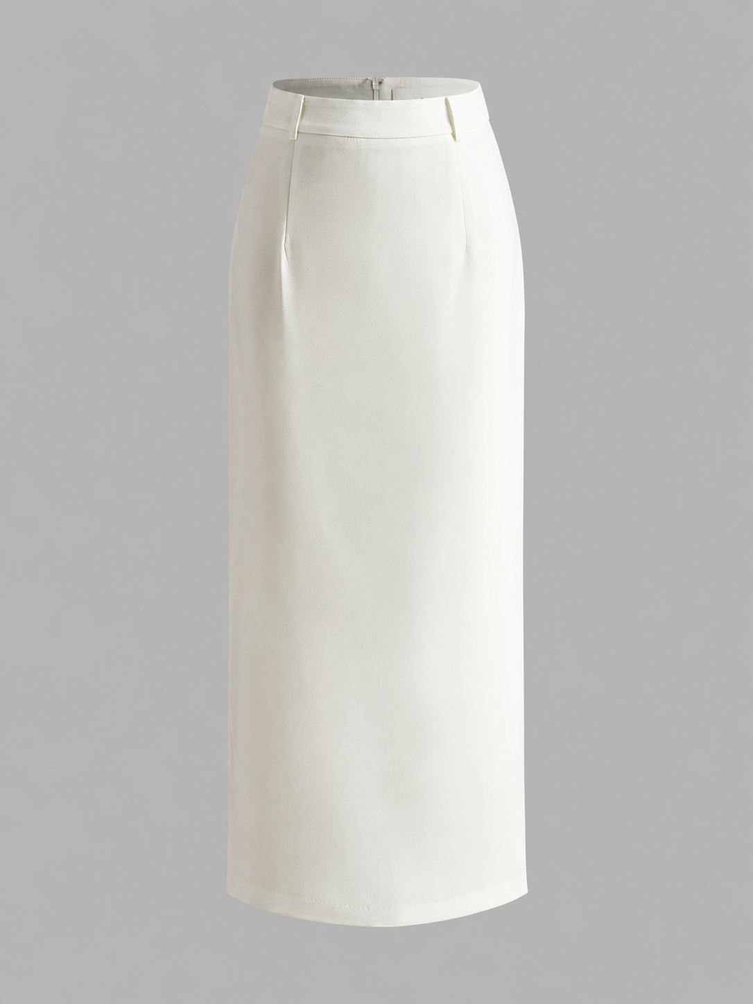 High-Waist Back Slit Maxi Skirt