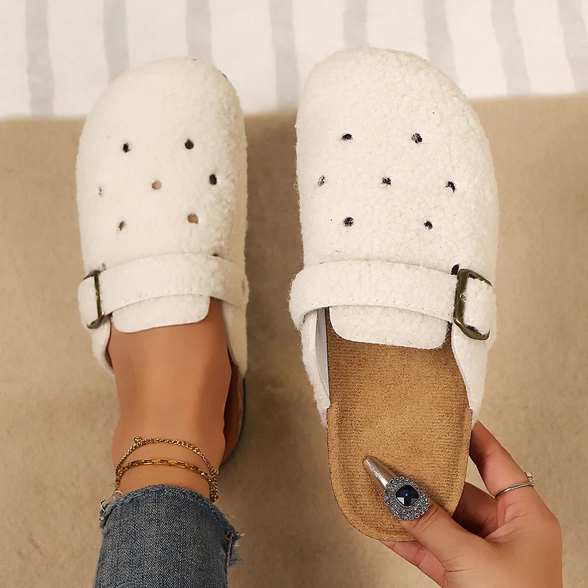 Plush-Lined Comfort Clogs