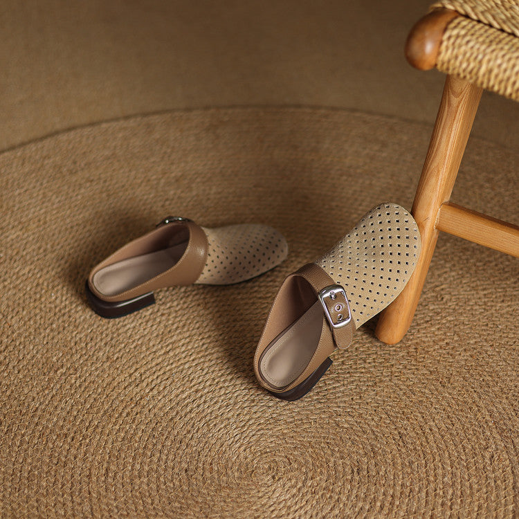 Cushioned Suede Adjustable Strap Clog Sandals