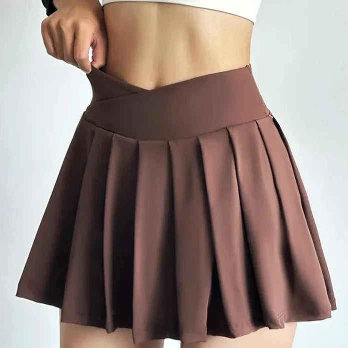 Pleated Sporty Active Mini Skort