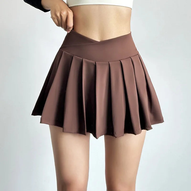 Pleated Sporty Active Mini Skort