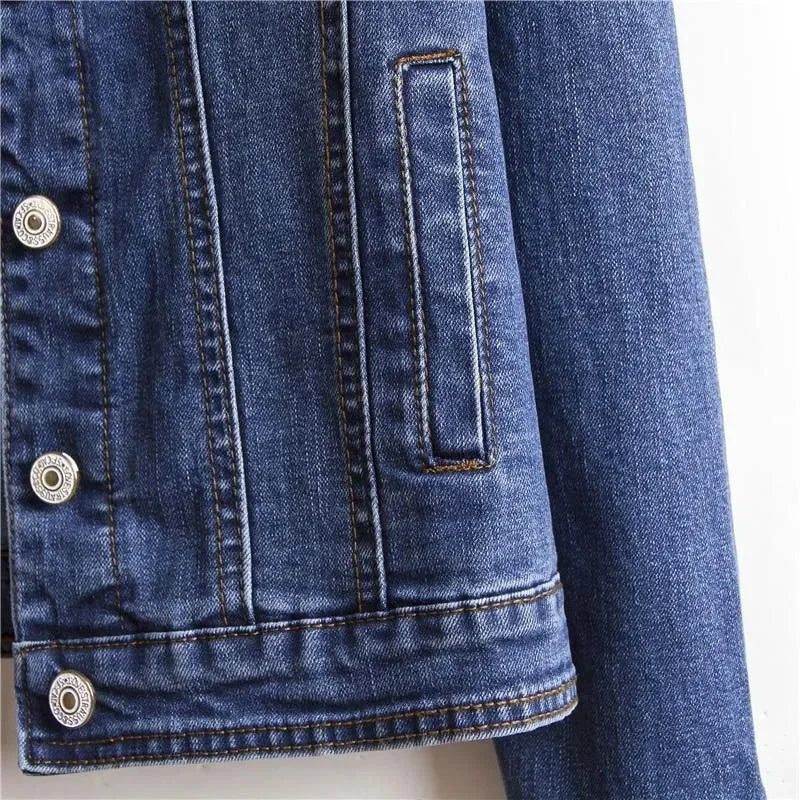 Classic Utility Denim Button Jacket