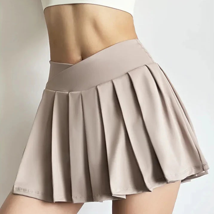 Pleated Sporty Active Mini Skort