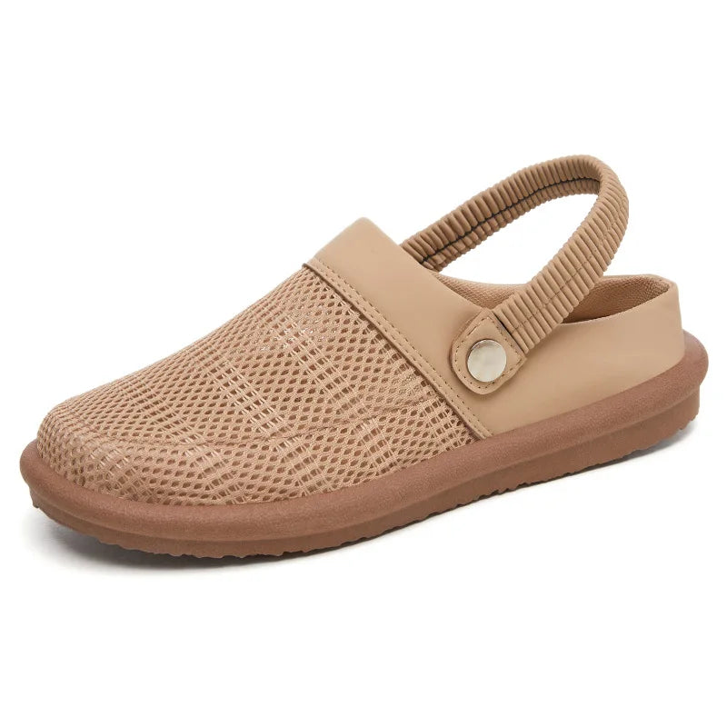 Breathable Mesh Slip-On Clogs with Cushioned Footbed