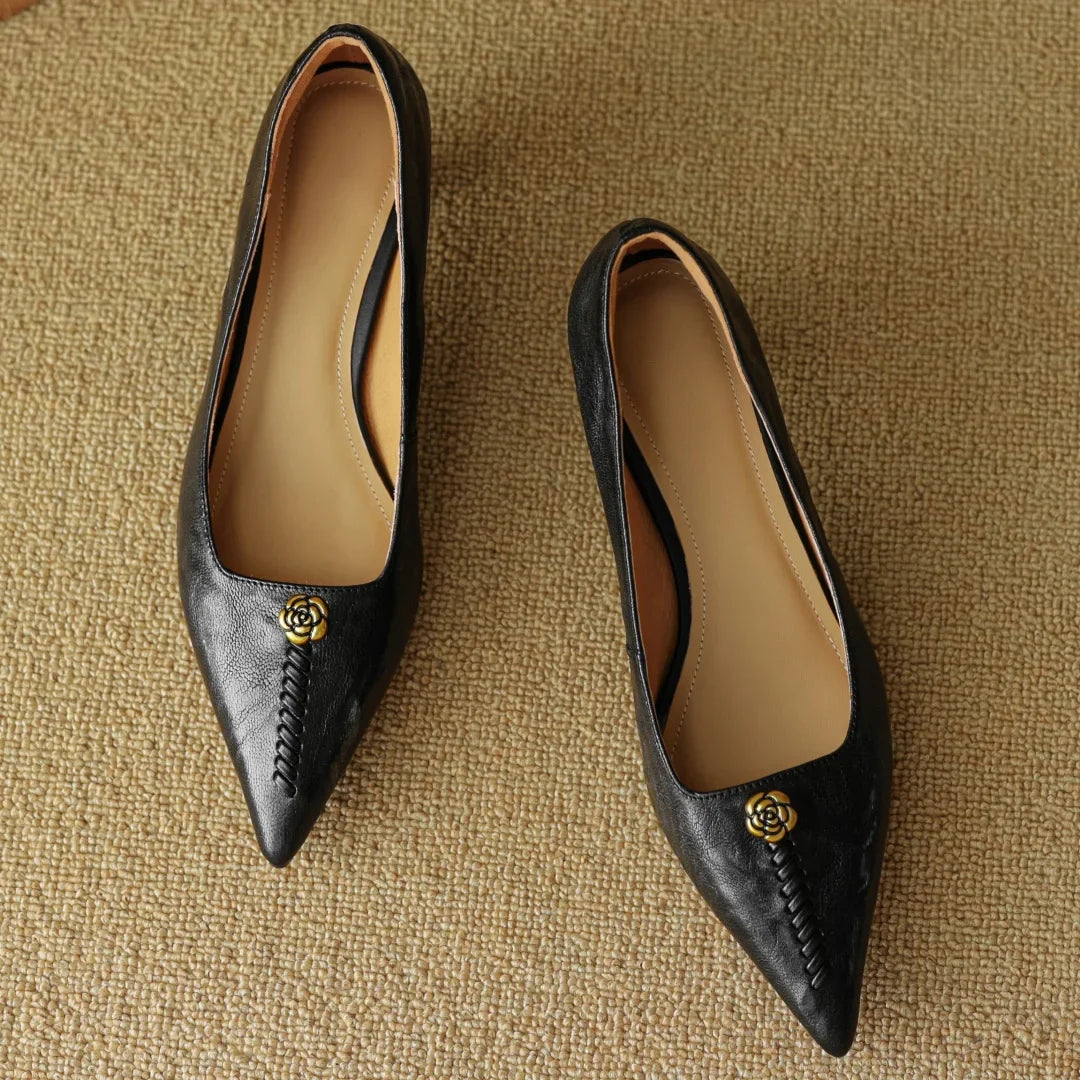 Classic Leather Mary Jane Block Heels
