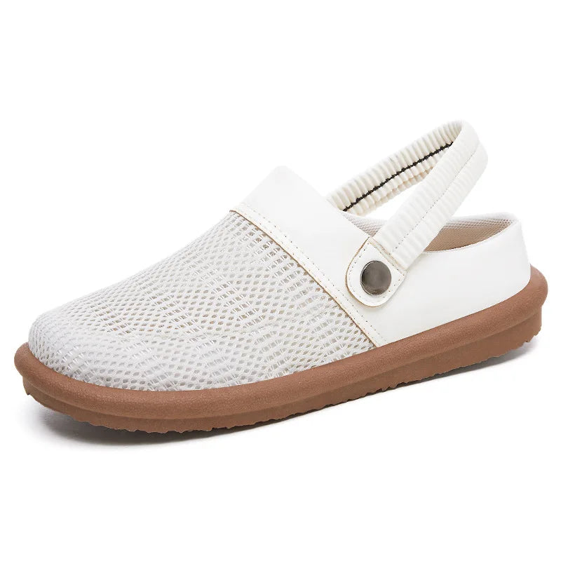 Breathable Mesh Slip-On Clogs with Cushioned Footbed
