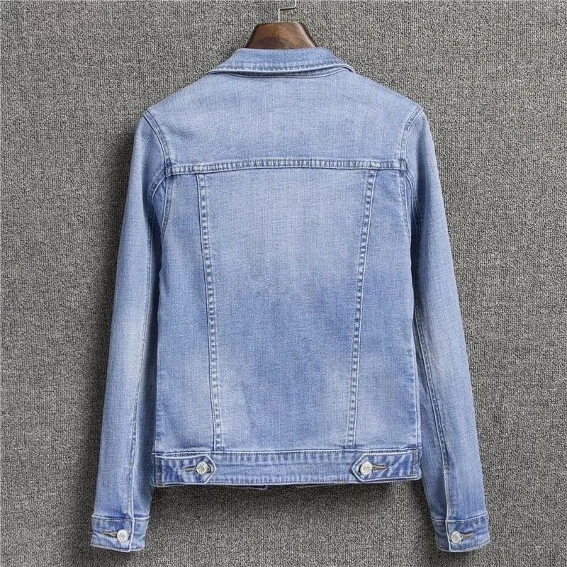Classic Utility Denim Button Jacket