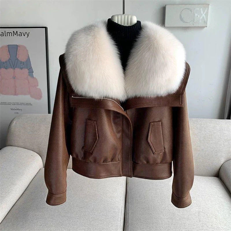 Textured Button-Front Utility Jacket