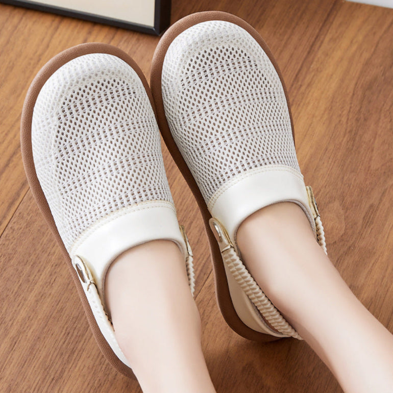 Breathable Mesh Slip-On Clogs with Cushioned Footbed