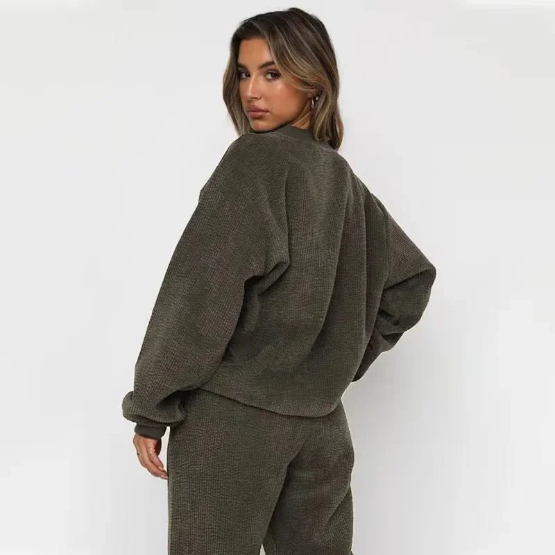 Relaxed Corduroy Lounge Set