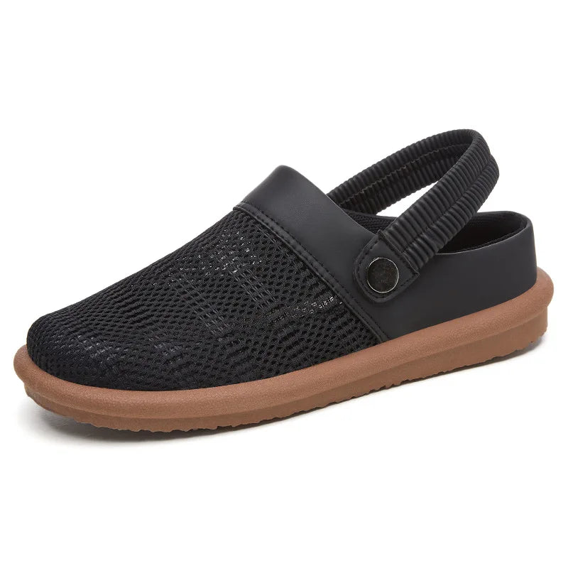 Breathable Mesh Slip-On Clogs with Cushioned Footbed