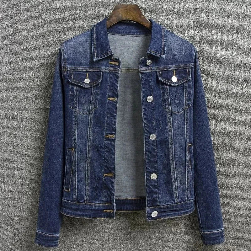Classic Utility Denim Button Jacket