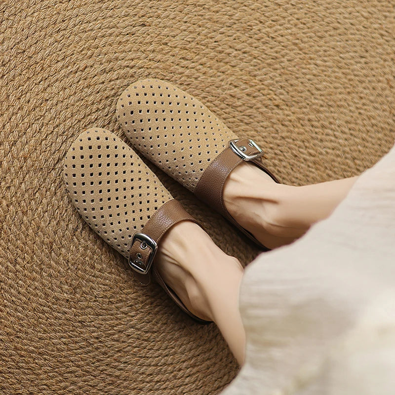Cushioned Suede Adjustable Strap Clog Sandals