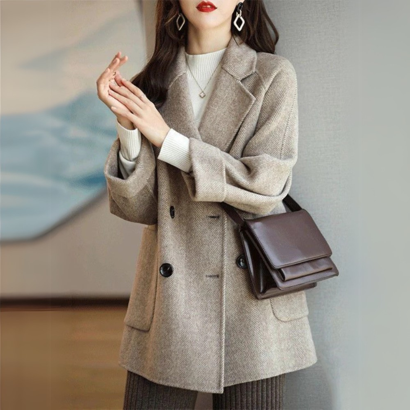 Minimal Water-Resistant Tailored Long Overcoat