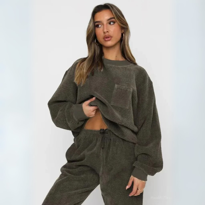 Relaxed Corduroy Lounge Set