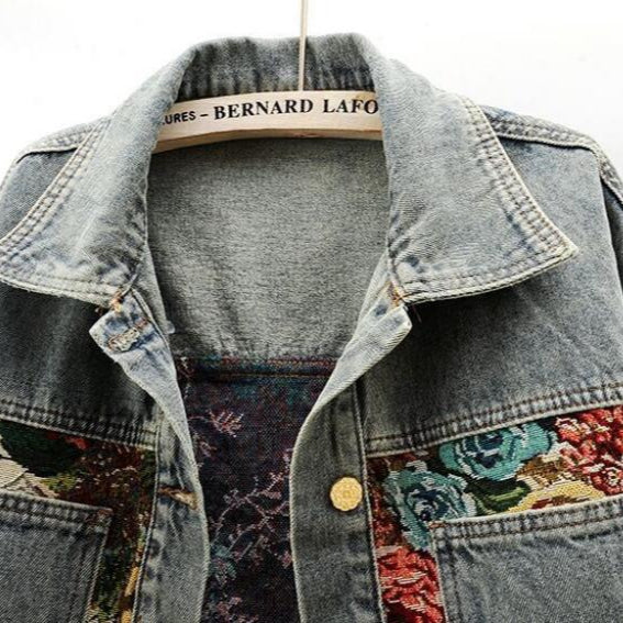 Classic Button-Front Denim Layering Jacket