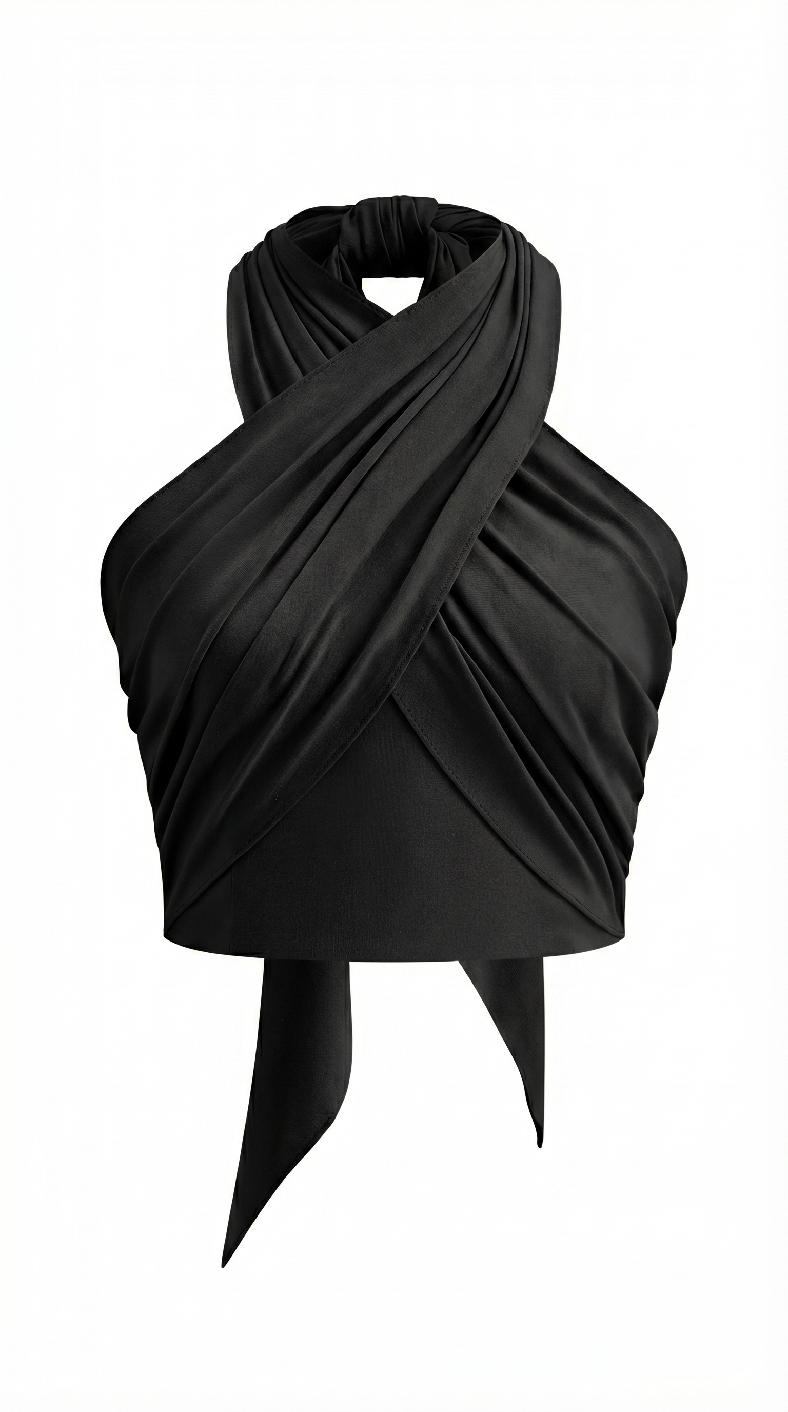 Crisscross Halter Neck Tank Top