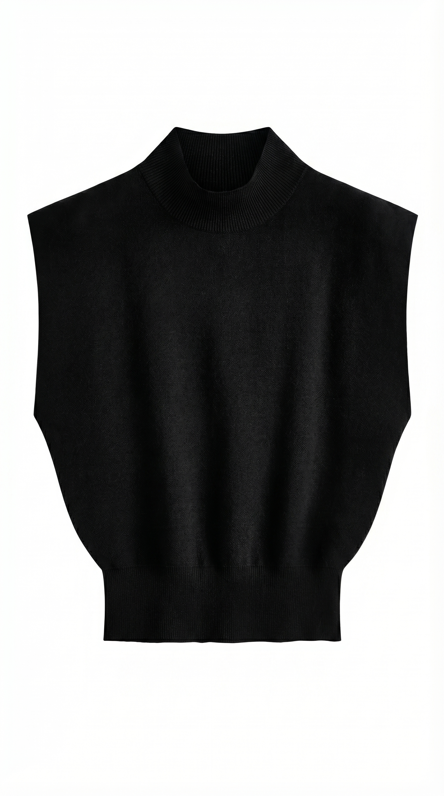 Relaxed Solid Knit Sweater Vest