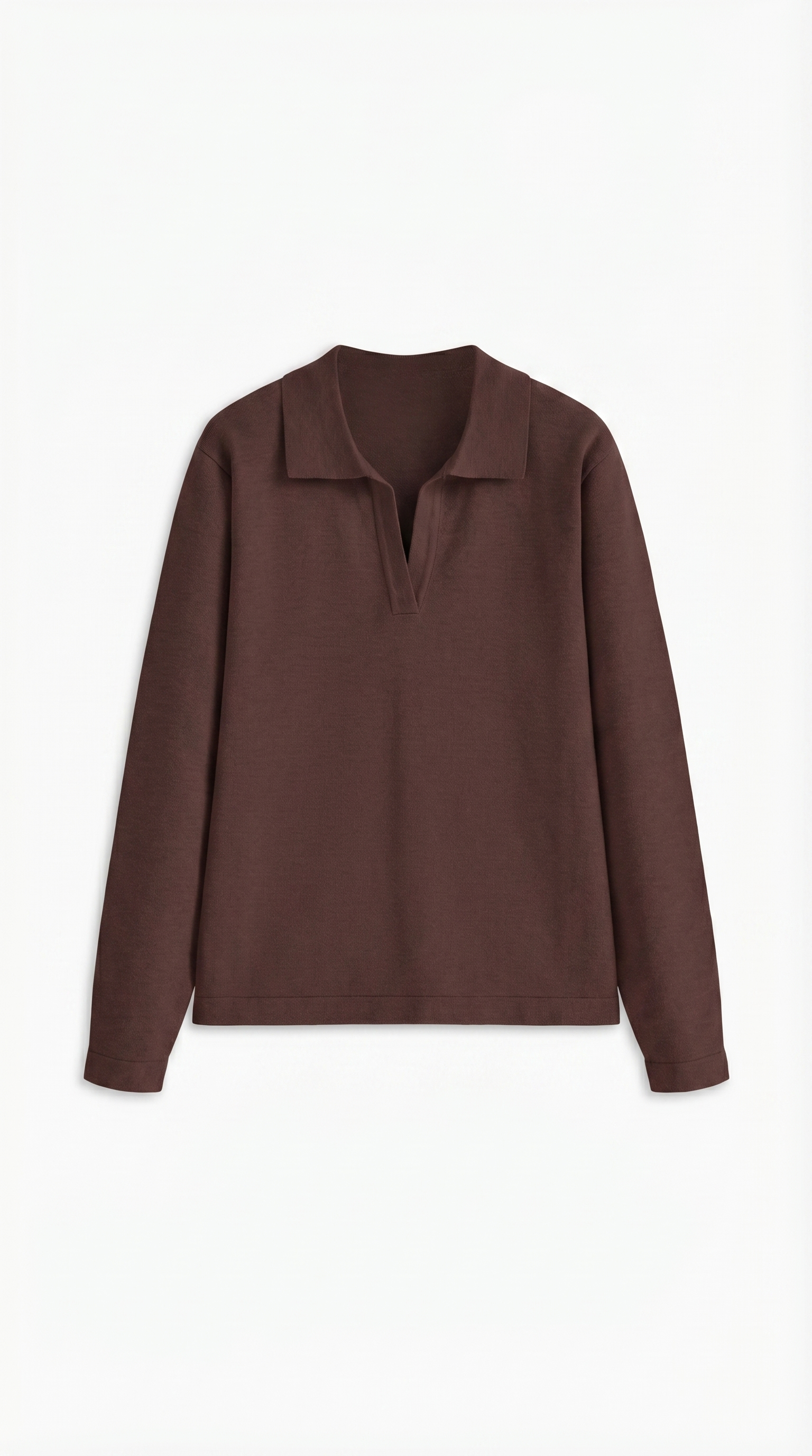 Relaxed Collared Knit Pullover Sweater