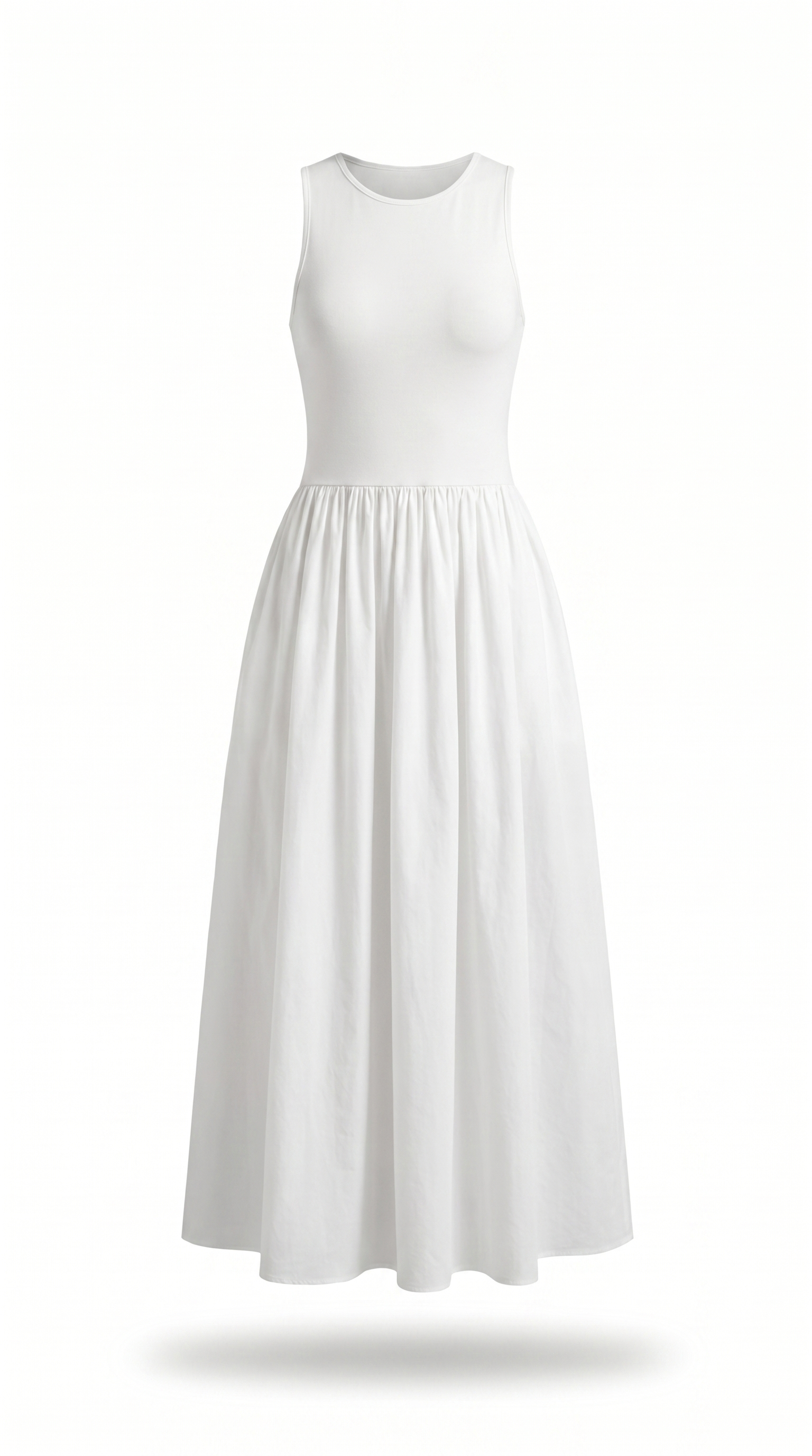 Relaxed Crew Neck Maxi Dress