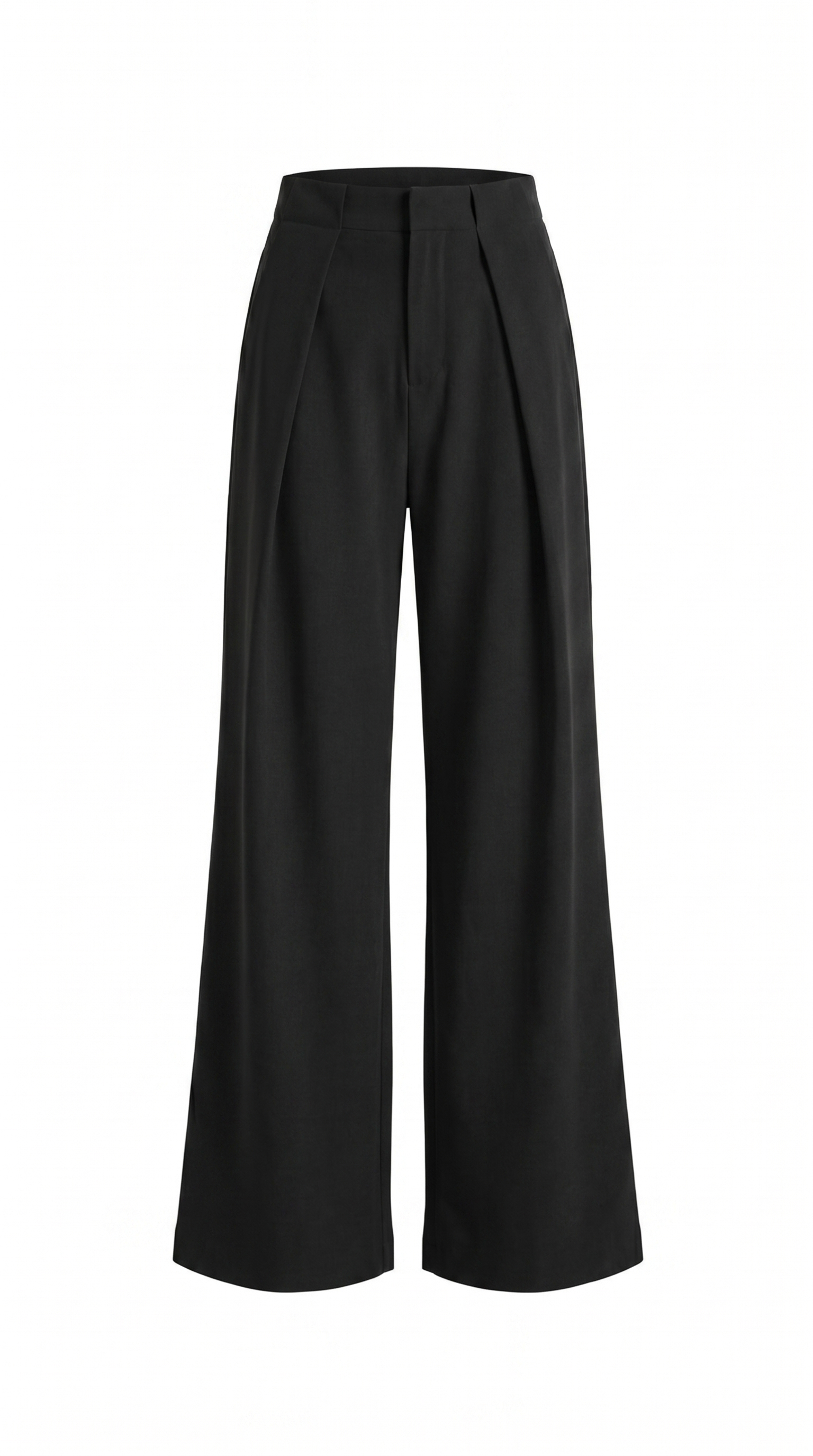 Tailored Straight-Leg Pocket Trousers