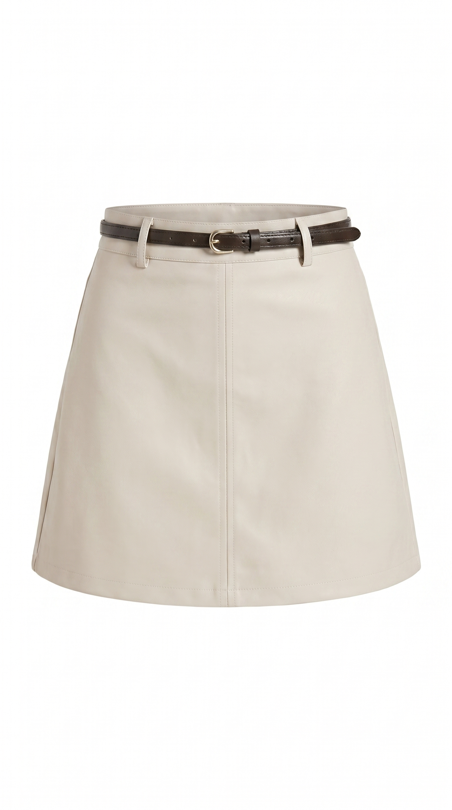 Tailored Mini Skort With Slim Waist Belt
