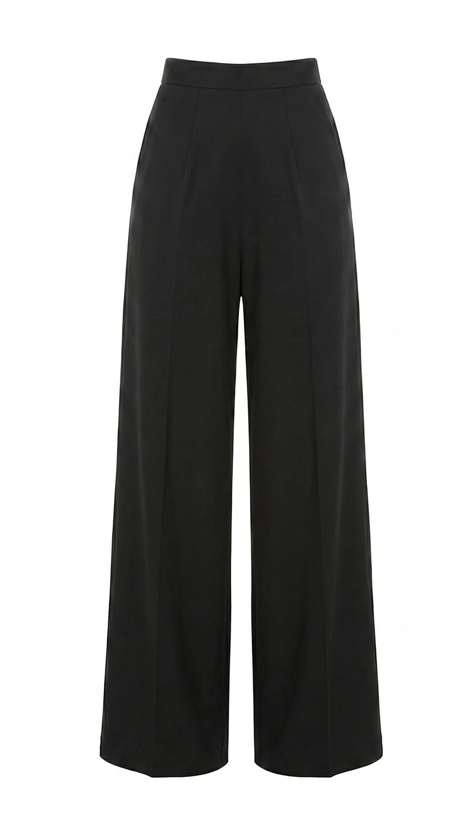 Relaxed Satin Wide-Leg Trousers