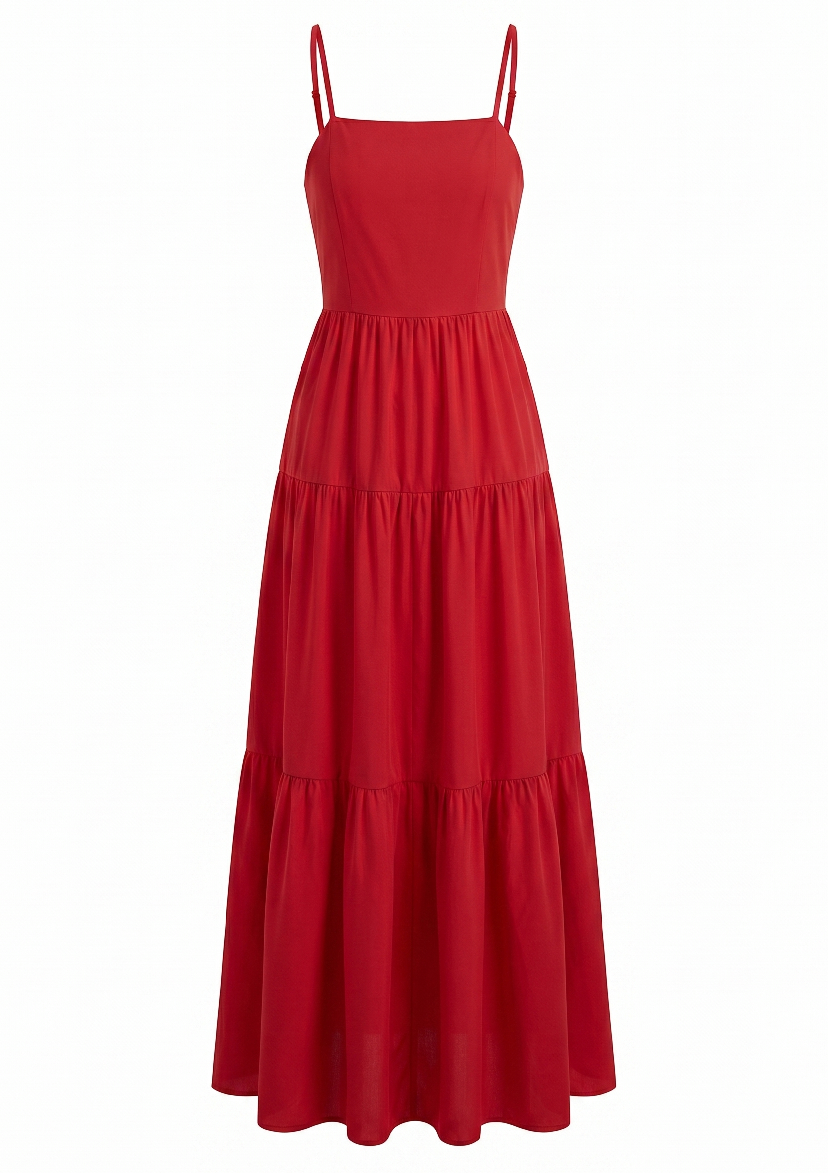 Backless Square-Neck Knit Maxi Dress