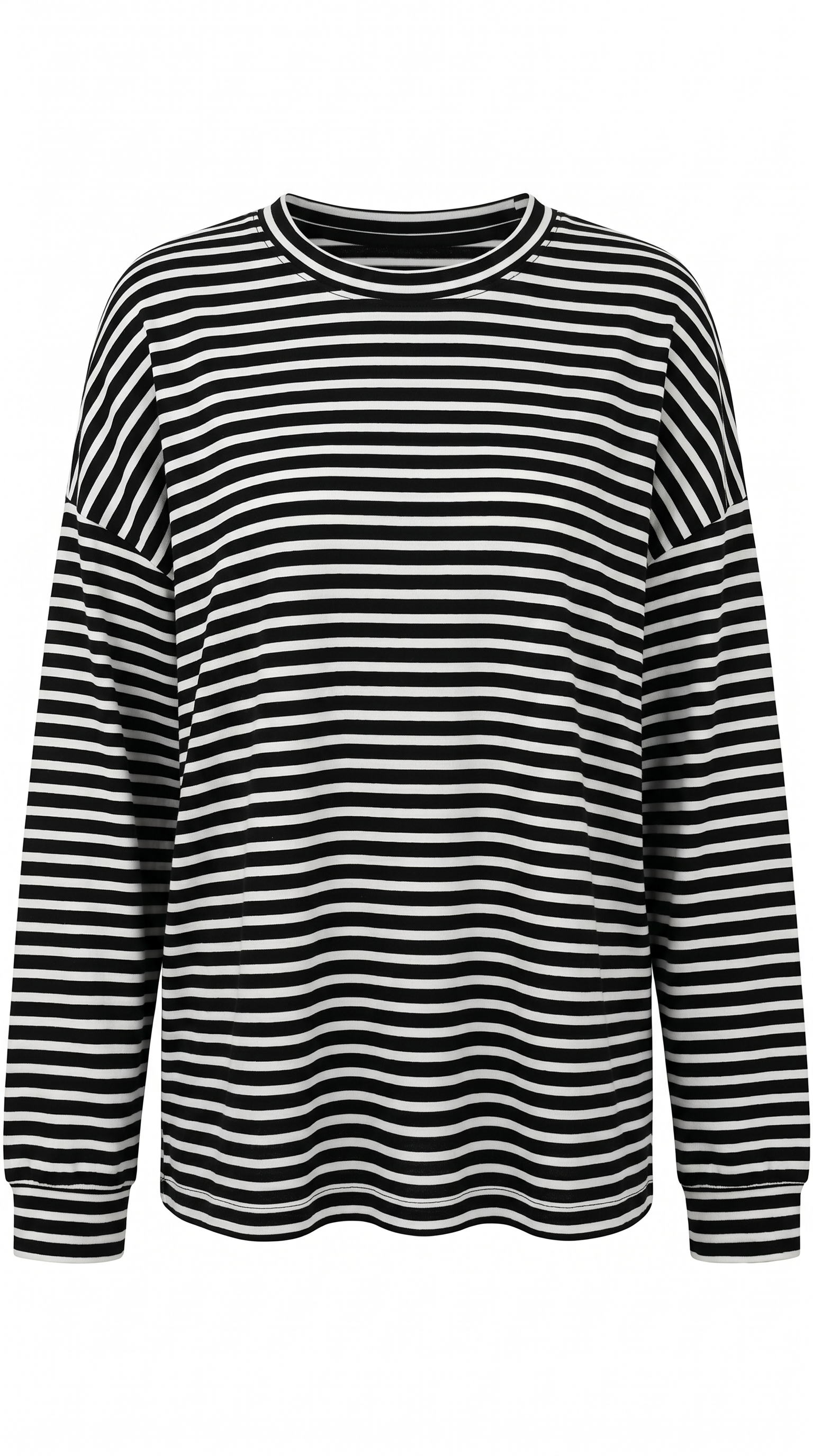 Striped Cotton Button-Up Long Sleeve Shirt