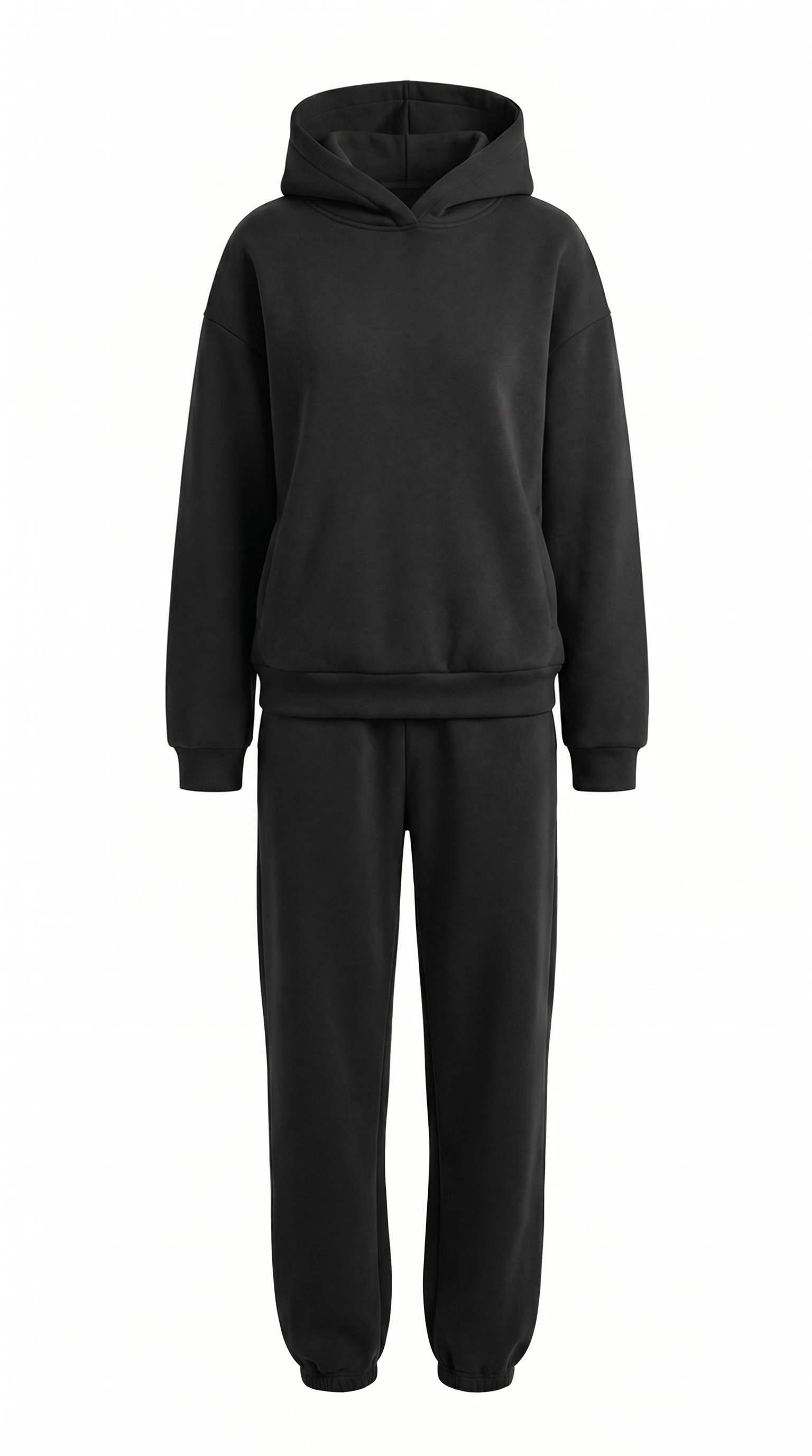 Relaxed Cotton Blend Hoodie & Jogger Lounge Set