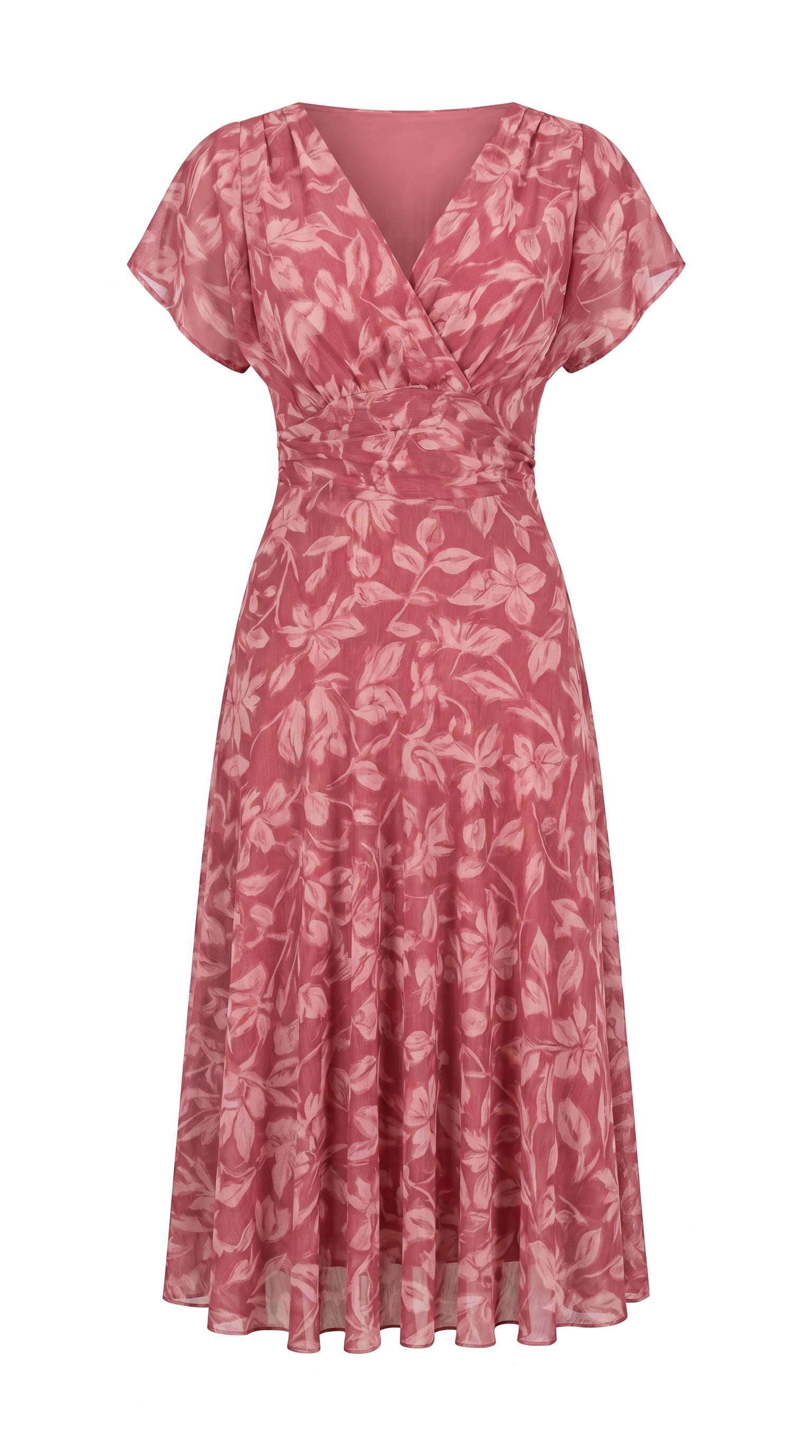 Floral Off-Shoulder Midi Dress