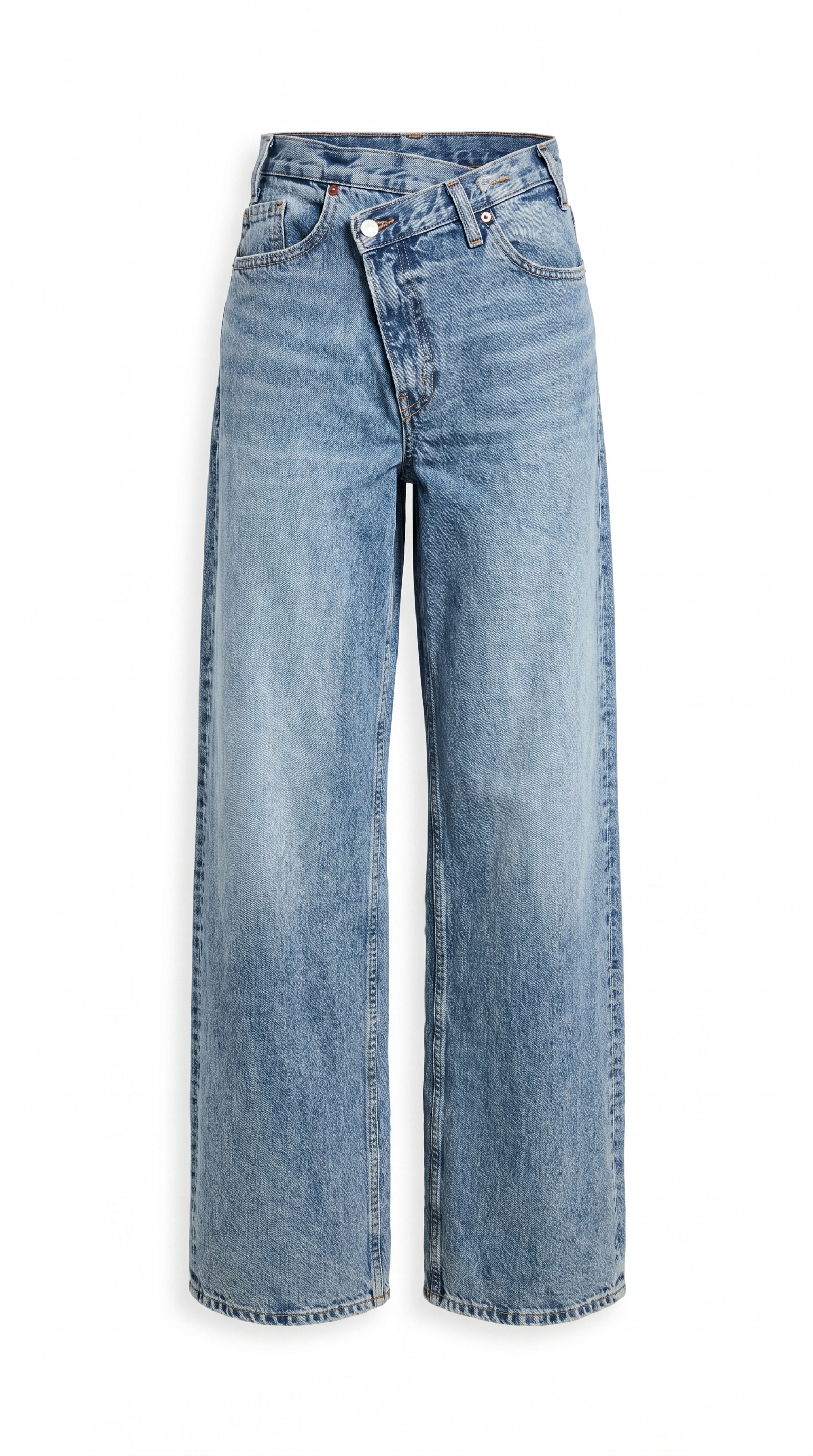 Vintage Wash High-Rise Wide Leg Jeans