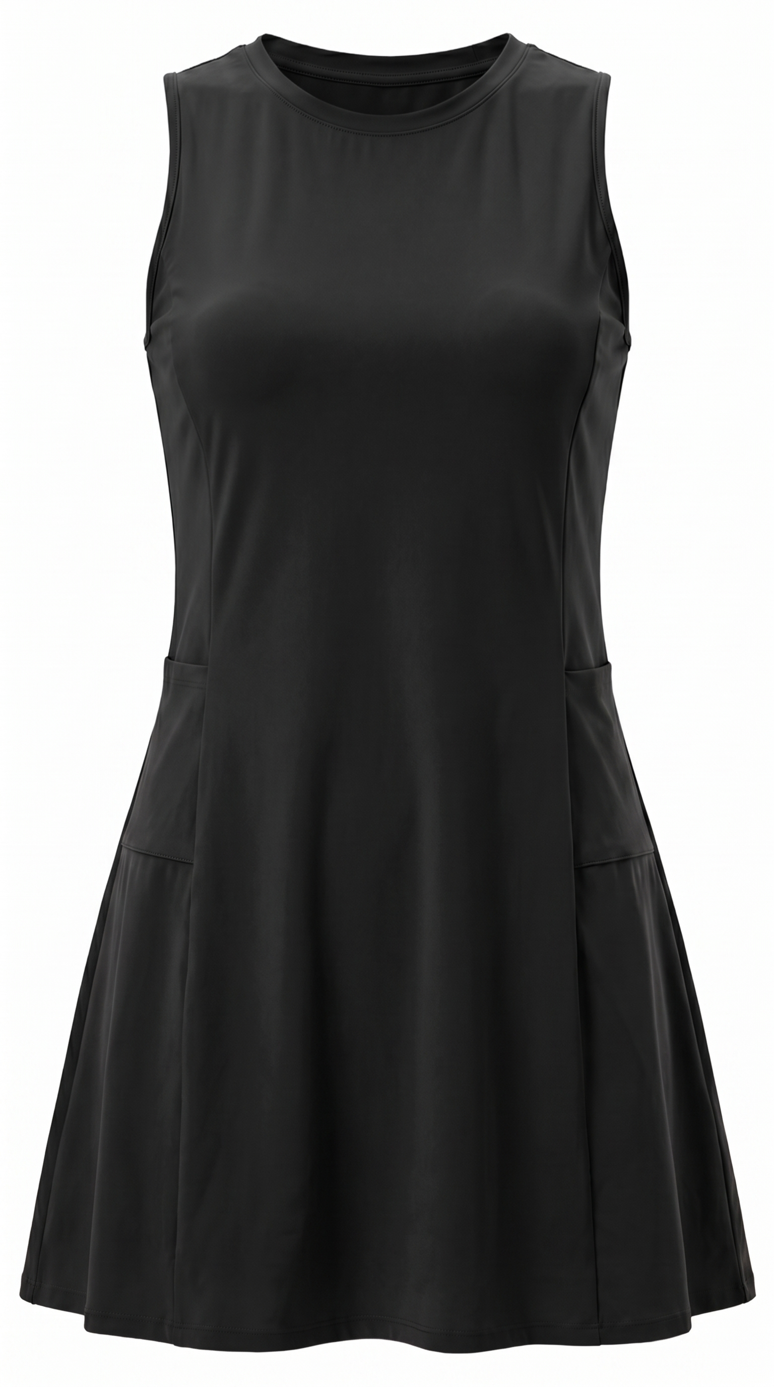 Performance 4-Way Stretch Athleisure Tennis Dress with Built-In Shorts