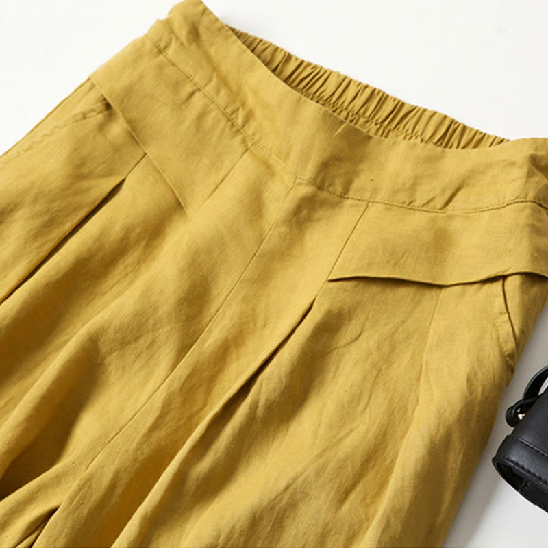 Flowing High-Waist Wide-Leg Relaxed Trousers