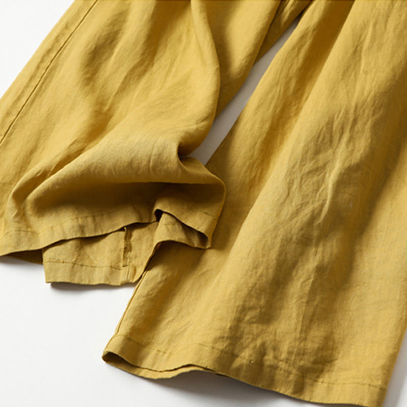 Flowing High-Waist Wide-Leg Relaxed Trousers