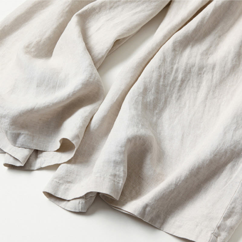 Flowing High-Waist Wide-Leg Relaxed Trousers