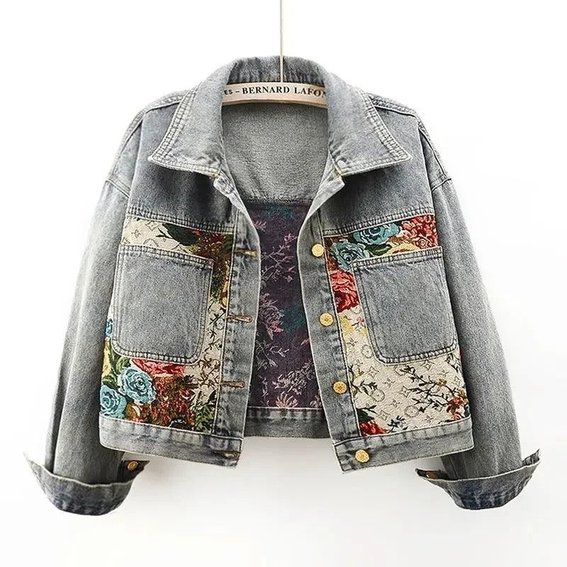 Classic Button-Front Denim Layering Jacket